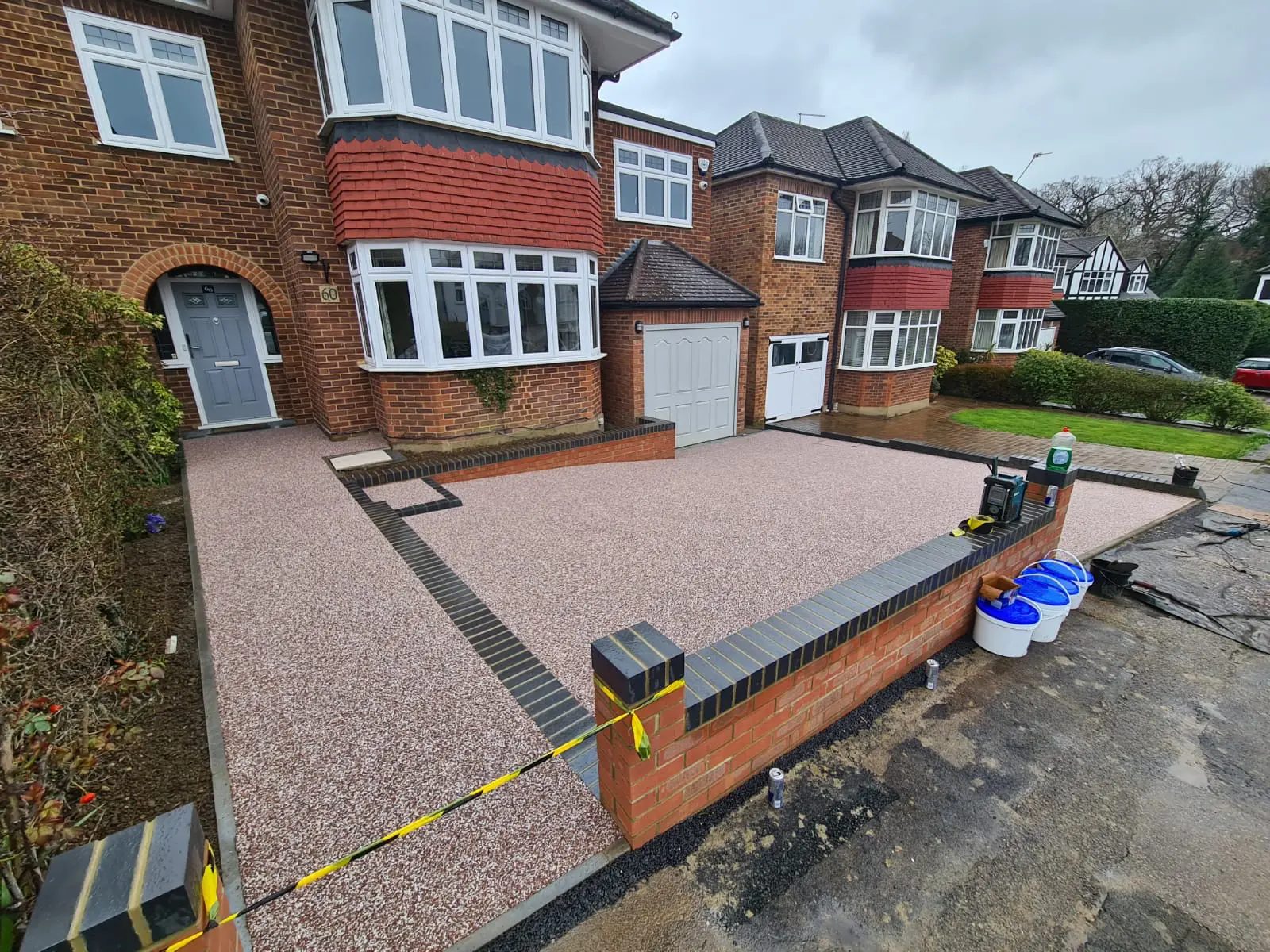 Resin bound residential driveway