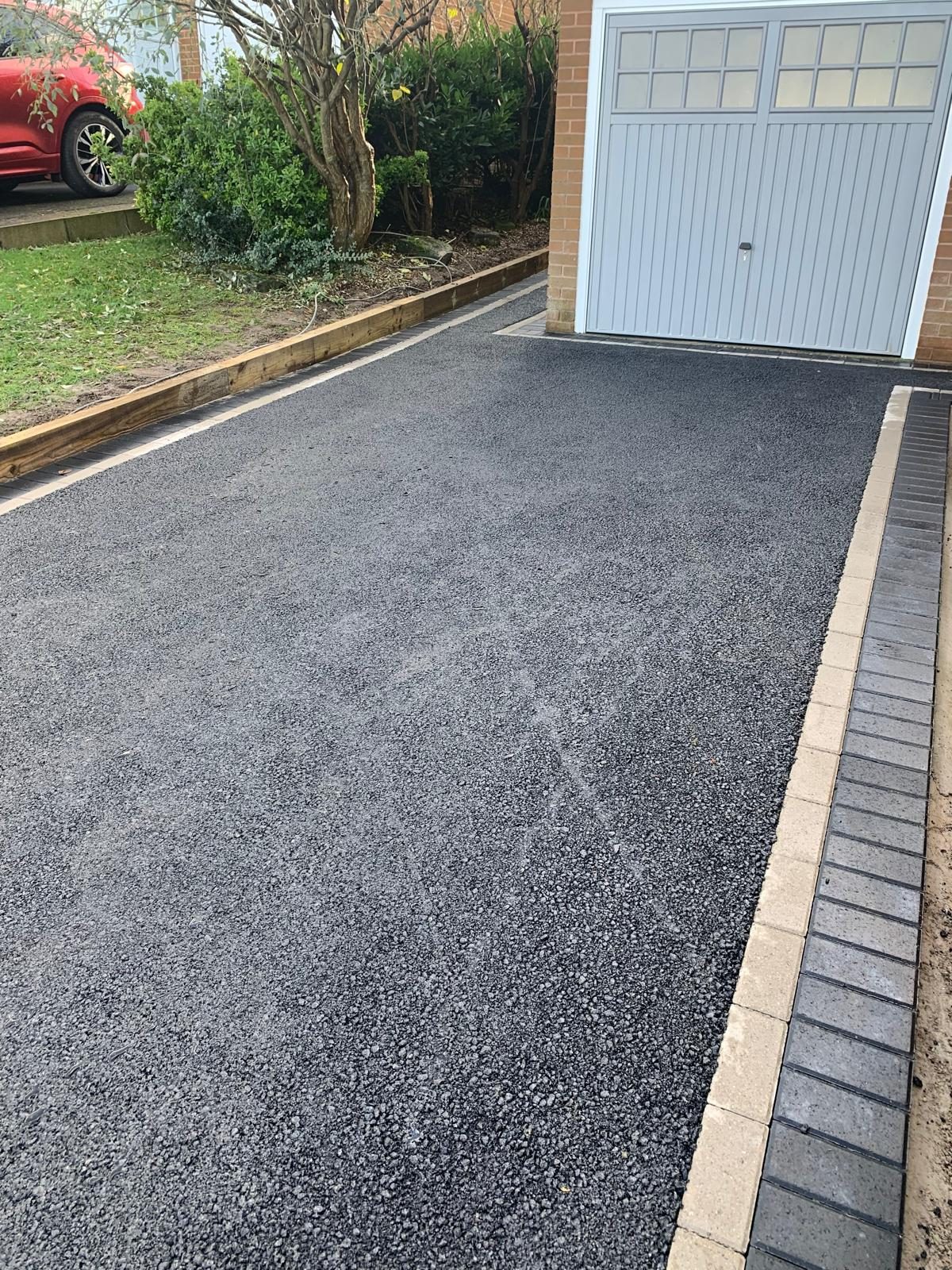 Professionally laid tarmac driveway
