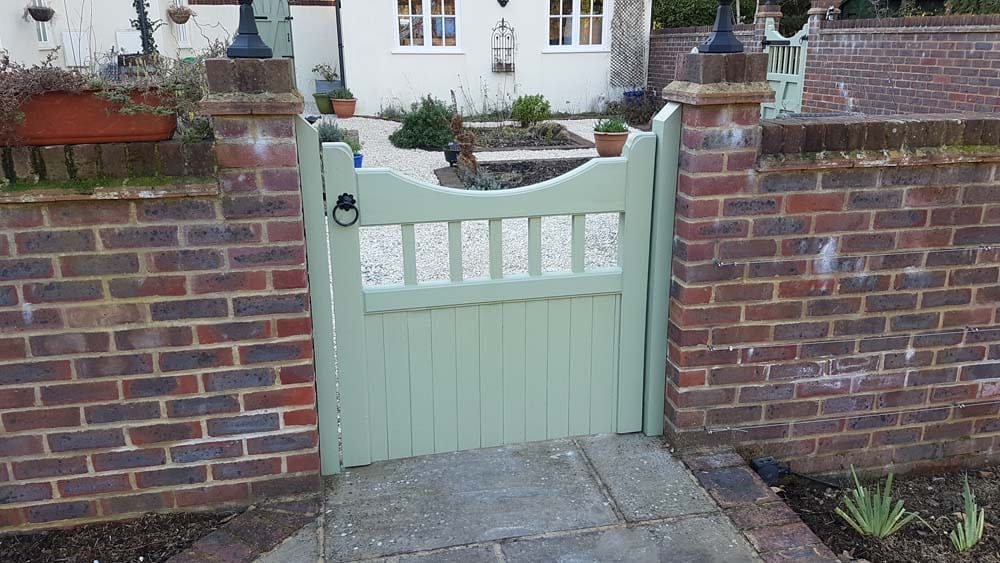 Bespoke wooden garden gate